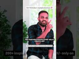 Life changing Story | Dont think about them | CREATE U APP | Crisna Chaitanya Reddy