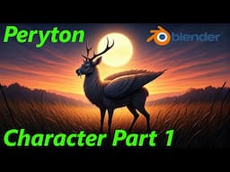 Blender Character Creation | Mythological Peryton (Part 1) Sculpting, Setup