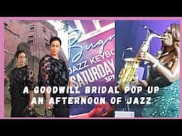 CHECKING OUT WEDDING DRESSES AT GOODWILL POP UP | A JAZZ EVENT #fashion #goodwill #ootd