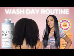 Full Wash Day Routine | No Heat Damage!! Long Heat Trained Natural Hair