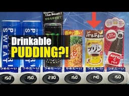 Japanese Vending Machine has Drinkable Pudding
