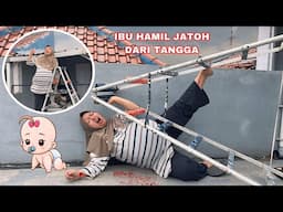 BENERIN GENTENG IBU HAMIL JATOH DARI TANGGA ‼️