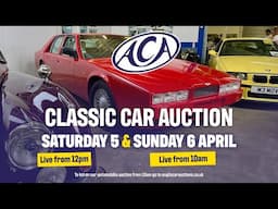 LIVE CLASSIC CAR AUCTION! Anglia Car Auctions April 2025 sale - Day One