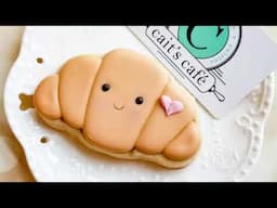 Happy Little Croissant Decorated Sugar Cookies on Kookievision