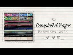 Adult Coloring | Completed Pages February 2024
