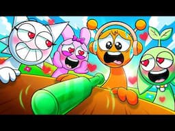 OREN Played SPIN THE BOTTLE with CRAZY SPRUNKI GIRLS...!