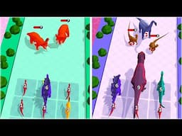 Dino Merge Battle - Max Level Gameplay, Dinosaur Game!