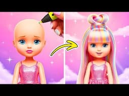Zavallı Kızın Çöp Kutusu Bebeği Yeniden Düzenliyor! Çöpten Güzel Barbie'ye Dönüşüm Önerileriyle💔✨