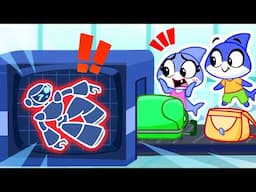 X-Ray in the Airport ✈️🌎 Airport Safety Rules☝️ | Funny Kids Songs & Nursery Rhymes