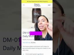 Dog is Human Supplement REVIEW 👀 #dogmom  #dogshorts