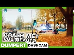 Crash met politieauto | Dumpert Dashcam 42
