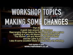WORKSHOP TOPICS - IMPROVING MY WORKSHOP - PART #2