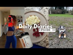 prioritizing health while being busy | daily diaries ep. 10