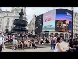 London summer walk 🇬🇧 Piccadilly Circus, Leicester Sq, soho , 20/5
