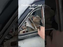 Finishing off a roof chop nicely - shoebox Ford #automobile #restoration