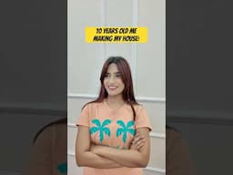 10 years old me making my house #ytshorts #shorts #shortvideo @SamreenAli142