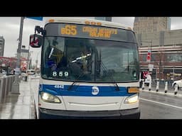 2011 New Flyer XD40 4842 B65 to Crown Heights near Barclays Center (Detour)
