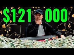 Massive $121,000 Pot Between Matt Berkey And Andrew Robl On Bally Live Poker!