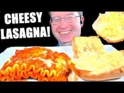 ASMR CHEESY LASAGNA MUKBANG EATING SOUNDS