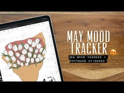 NEW May Mood Tracker + Stickers! Woohoo! It’s release day for digital planning! 🎉