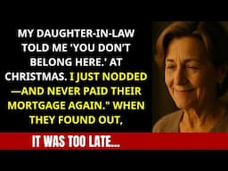 My Daughter-in-Law Told Me I Didn’t Belong At Christmas; So I Quietly Stopped Paying Their Mortgage