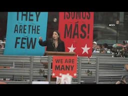 "You lied!" Protester shouts at AOC as she Speaks at MAYDAY March in NYC