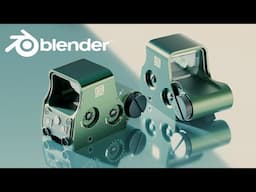 Modeling a Holo Sight in Blender - Hard Surface Modeling Tutorial