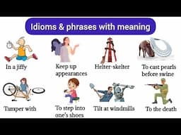 Idioms & phrases  | daily use english words | English vocabulary idioms