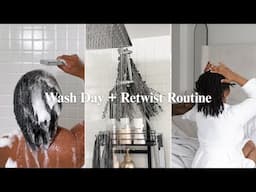 Luxury Wash Day & Retwist Routine for Healthy Starter Locs (10 months Loc'd)
