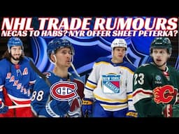 NHL Trade Rumours - Necas to Habs? NYR Offer Sheet Peterka? Rossi to Flames? Awards & UFA Rumours