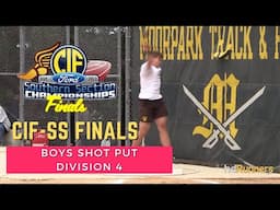 2025 TF - CIF-SS Ford Track & Field Finals - Boys Shot Put D4