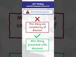 OET Letter: DON'T write these phrases