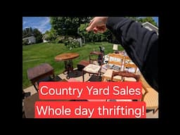Country Garage Sale Buying - Thrifting All Day