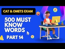 CAT & OMETs Exams | Vocabulary for Aptitude test | High Frequency Root Words for CAT VARC |