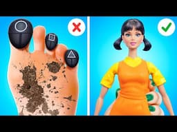 ¡NUEVA TRANSFORMACIÓN DE MUÑECA DE 123 GO! SQUID GAME: De espeluznante a glamorosa 😱