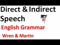 Direct and Indirect Speech from Chapter 16 in Hindi Urdu (English Grammar Series