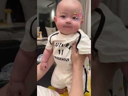 si adek main ludah haha