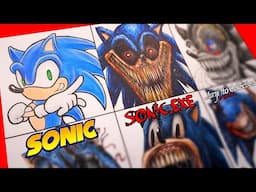HORROR Artist vs SONIC The Hedgehog 👹✍️