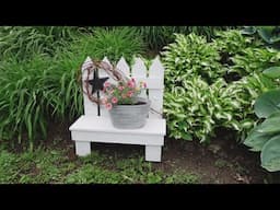 Easy To Build Flower Garden Bench  | Beginner Woodworking Projects