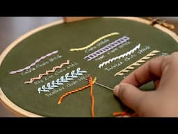 8 Types of Chain Stitches: Beginner Embroidery Tutorial