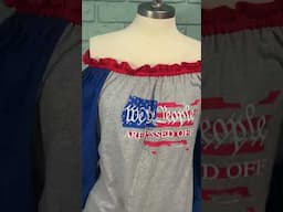 DIY Upcycled Peasant Top from Old T-Shirts!