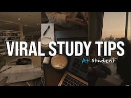 VIRAL Study Techniques That Got Me Straight A’s - Powerful Study Motivation 2025