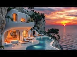 Mellow Bossa Nova Jazz & Romantic Seaside At Sunset  - Inspiring In The Lounge Space & Lively Jazz
