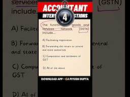 #Accountant #Interview Questions #Accounting Journal Entries #gst #taxation