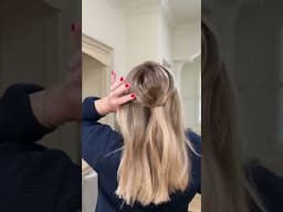 Half-up half-down tutorial #hairstyles #haircare #hairtok #hairtutorial #hairtutorials