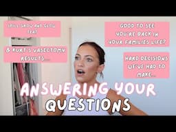 THE VASECTOMY UPDATE + ANSWERING YOUR QUESTIONS *AUSSIE MUM VLOGGER*