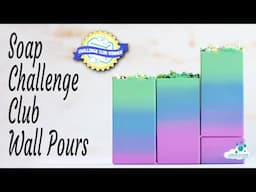 Soap Challenge Club January 2025 Wall Pours cold process soap - Winning Soap