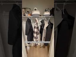 Entrance Closet Makeover #diy #organize #homedecor #myhome