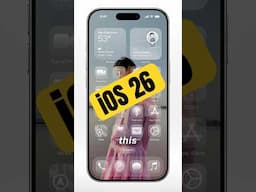 iOS 26… yes 26! New Features👇
