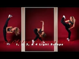 1, 2, 3, & 4 Light Setups in Studio!
